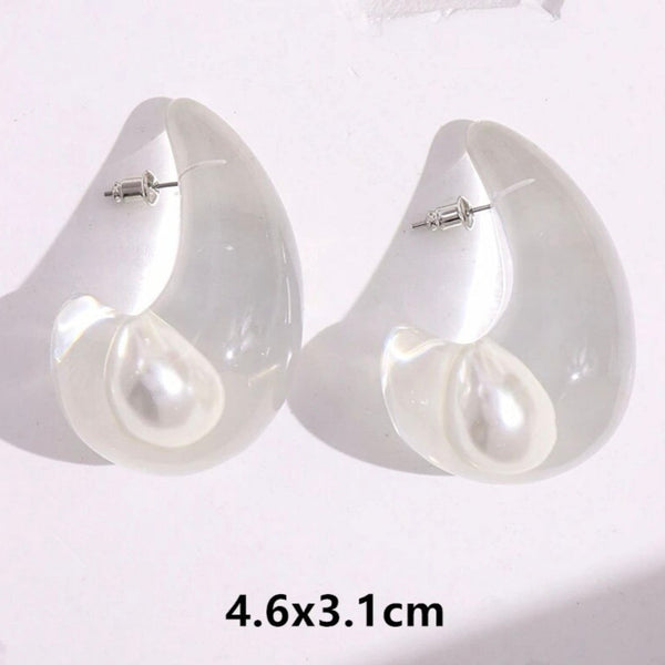 Transparent Drop Earrings