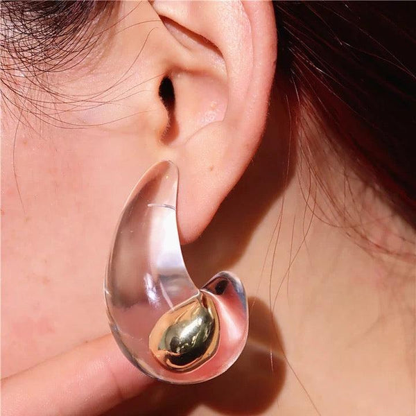 Transparent Drop Earrings