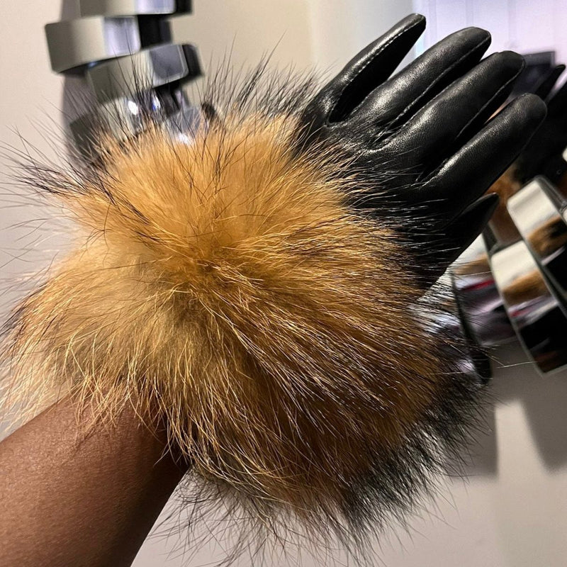 Brooklyn Leather & Fur Gloves