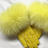 Queens Leather & Fur Gloves